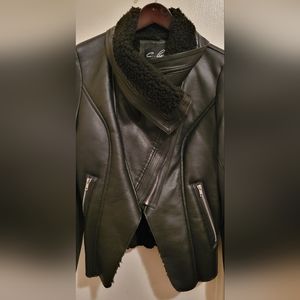 Black Faux Leather Jacket